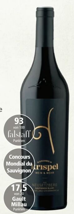 Interspar Sauvignon blanc ried neusetzberg vulkanland Angebot