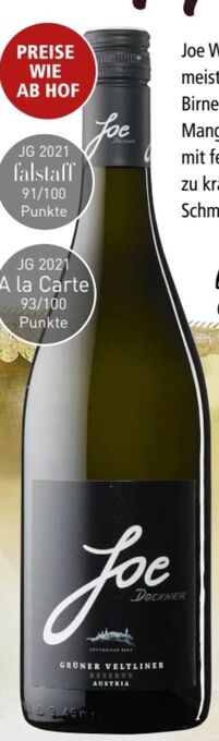 Interspar Joe grüner veltliner reserve Angebot