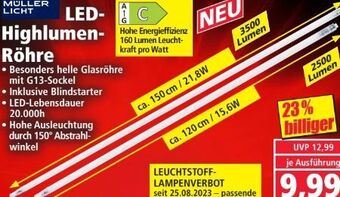 Norma Led highlumen röhre Angebot