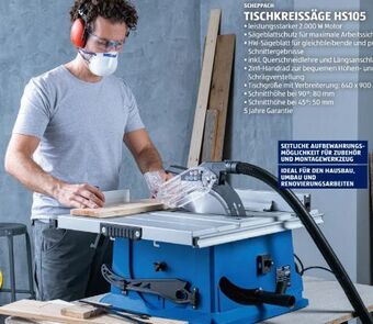 Hofer Tischkreissäge hs105 Angebot