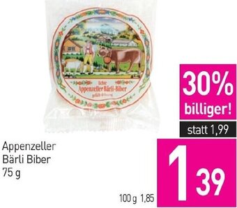 Sutterlüty Appenzeller Bärli-Biber 75 g Angebot
