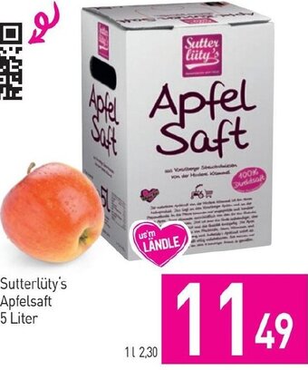 Sutterlüty Sutterlüty's Apfelsaft 5 Liter Angebot