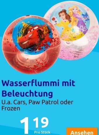 Action Wasserflummi mit Beleuchtung Angebot