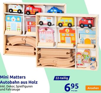 Action Mini Matters Autobahn aus Holz Angebot