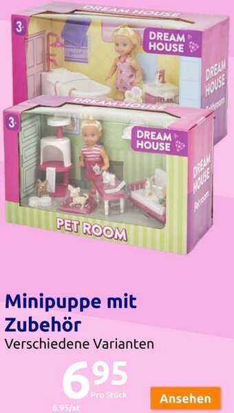 Action Minipuppe mit Zubehör Angebot