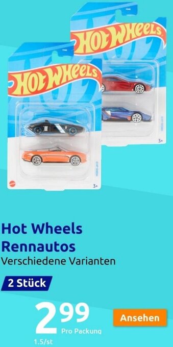 Action Hot Wheels Rennautos 2 Stück Angebot
