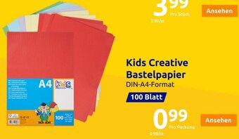 Action Kids Creative Bastelpapier Angebot