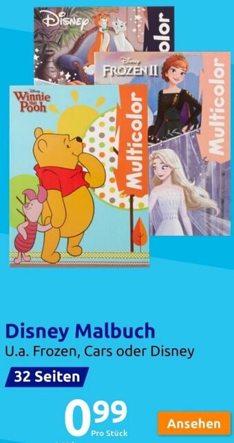 Action Disney Malbuch 32 Seiten Angebot