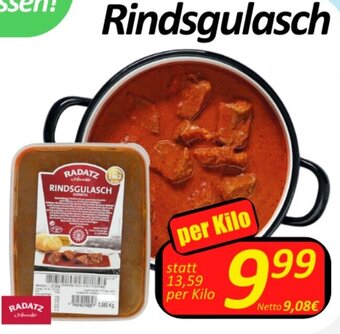 Wurstico Rindsgulasch per Kilo Angebot