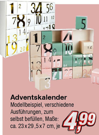 KiK Adventskalender Maße: ca. 23x29,5x7 cm Angebot