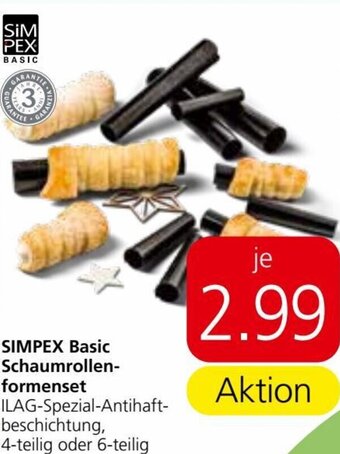 Eurospar SIMPEX Basic Schaumrollen-formenset Angebot