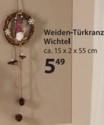 NKD Weiden-Türkranz Wichtel ca. 15 x 2 x 55 cm Angebot