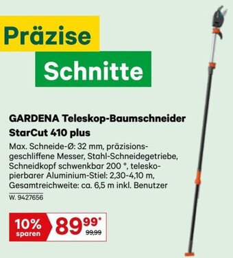 Lagerhaus GARDENA Teleskop-Baumschneider StarCut 410 plus Angebot