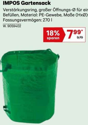 Lagerhaus IMPOS Gartensack Angebot