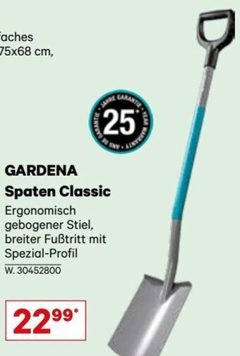 Lagerhaus GARDENA Spaten Classic Angebot