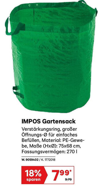 Lagerhaus IMPOS Gartensack Angebot