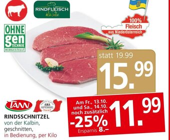 SPAR Gourmet RINDSSCHNITZEL Angebot