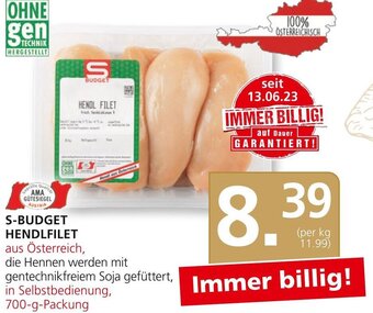 SPAR Gourmet S-BUDGET HENDLFILET 700 g Angebot