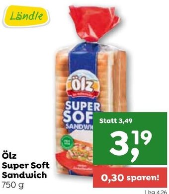 ADEG ölz Super Soft Sandwich 750 g Angebot