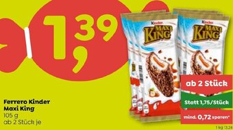 ADEG Ferrero Kinder Maxi King 105 g Angebot