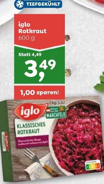ADEG iglo Rotkraut 600 g Angebot