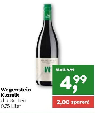 ADEG Wegenstein Klassik div. Sorten 0,75 Liter Angebot
