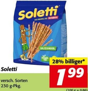 Nah&Frisch Soletti versch. Sorten 230 g-Pkg. Angebot