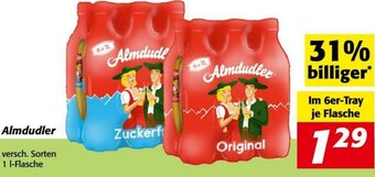Nah&Frisch Almdudler versch. Sorten 1 I-Flasche Angebot