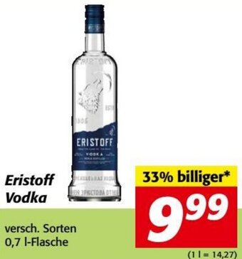 Nah&Frisch Eristoff Vodka versch. Sorten 0,7 I-Flasche Angebot