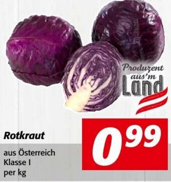 Nah&Frisch Rotkraut aus Österreich Klasse I per kg Angebot