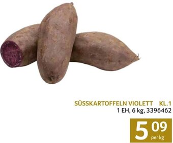 Transgourmet SÜSSKARTOFFELN VIOLETT KL.1 per kg Angebot