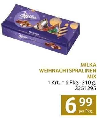 Transgourmet MILKA WEIHNACHTSPRALINEN MIX per Pkg. Angebot