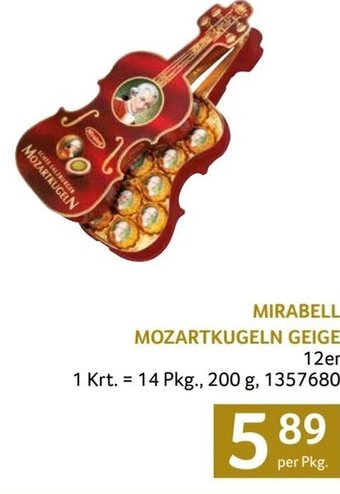 Transgourmet MIRABELL MOZARTKUGELN GEIGE 12er per Pkg. Angebot