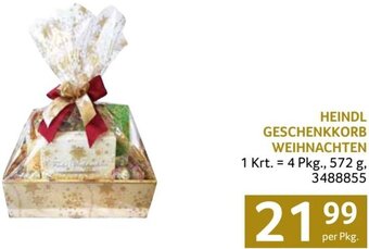 Transgourmet HEINDL GESCHENKKORB WEIHNACHTEN per Pkg. Angebot