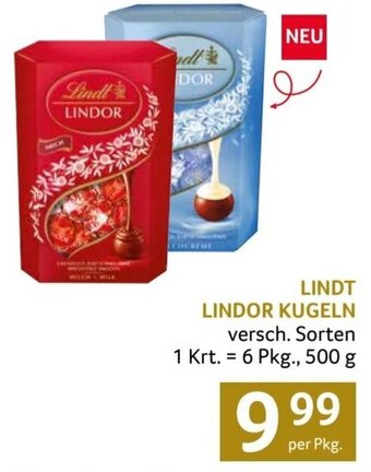 Transgourmet LINDT LINDOR KUGELN versch. Sorten per Pkg. Angebot