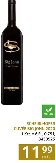 Transgourmet SCHEIBLHOFER CUVÉE BIG JOHN 2020 Angebot