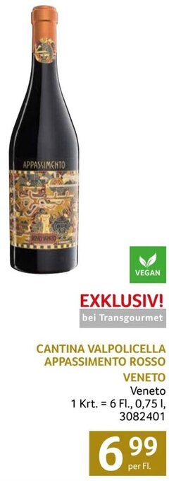 Transgourmet CANTINA VALPOLICELLA APPASSIMENTO ROSSO VENETO per Fl. Angebot