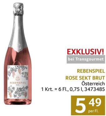 Transgourmet REBENSPIEL ROSE SEKT BRUT per Fl. Angebot
