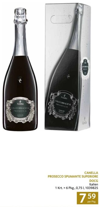 Transgourmet CANELLA PROSECCO SPUMANTE SUPERIORE DOCG Angebot