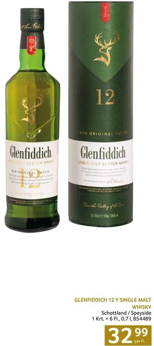 Transgourmet GLENFIDDICH 12 Y SINGLE MALT WHISKY per Fl. Angebot