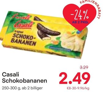 MPreis Casali Schokobananen 250-300 g Angebot