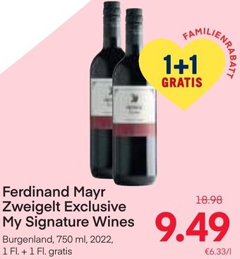 MPreis Ferdinand Mayr Zweigelt Exclusive My Signature Wines Burgenland, 750 ml Angebot