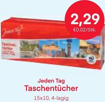 MPreis Jeden Tag Taschentücher 15x10, 4-lagig Angebot