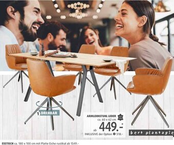 Polstermöbel Fischer ESSTISCH ca. 180 x 100 cm Angebot