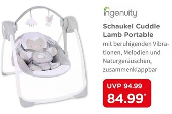BabyOne Schaukel Cuddle Lamb Portable Angebot