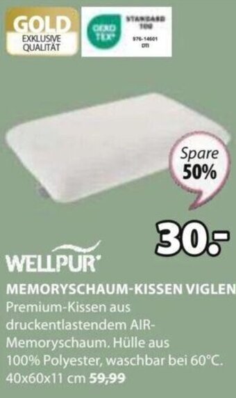 JYSK MEMORYSCHAUM-KISSEN VIGLEN Angebot