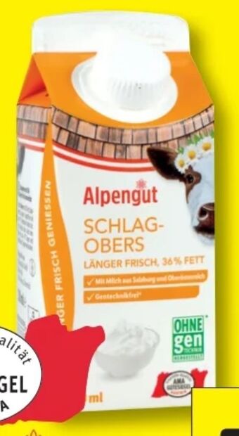 Lidl Schlagobers Angebot