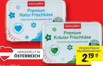 Lidl Premium frischkäse natur Angebot