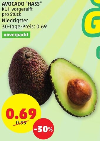 PENNY AVOCADO "HASS" Kl. I, vorgereift pro Stück Angebot