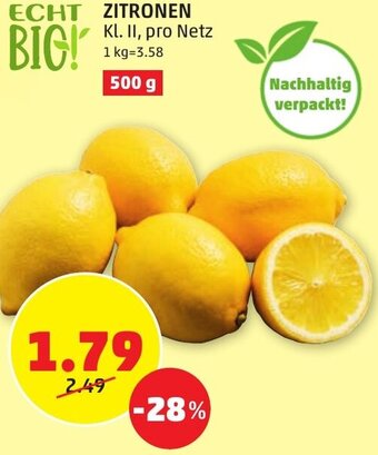 PENNY ZITRONEN Kl. II, pro Netz Angebot